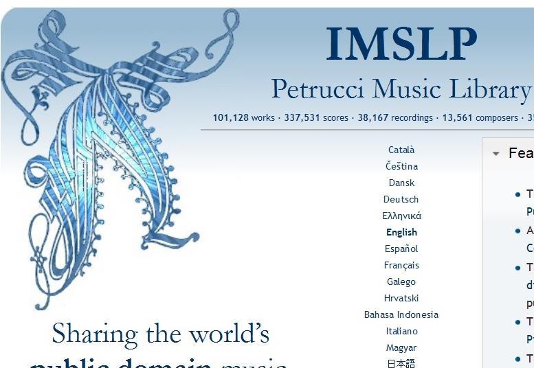 imslp petrucci music library