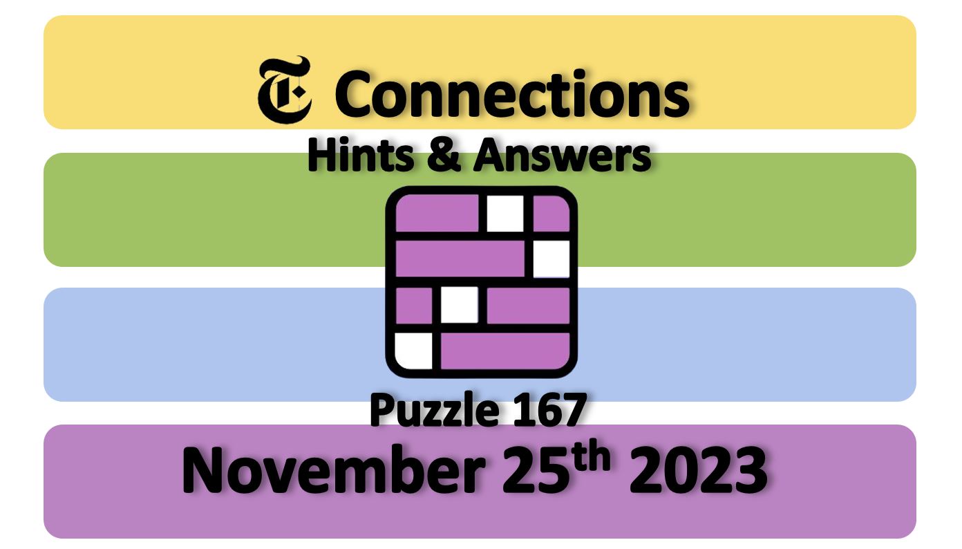 nyt connections hints november 25