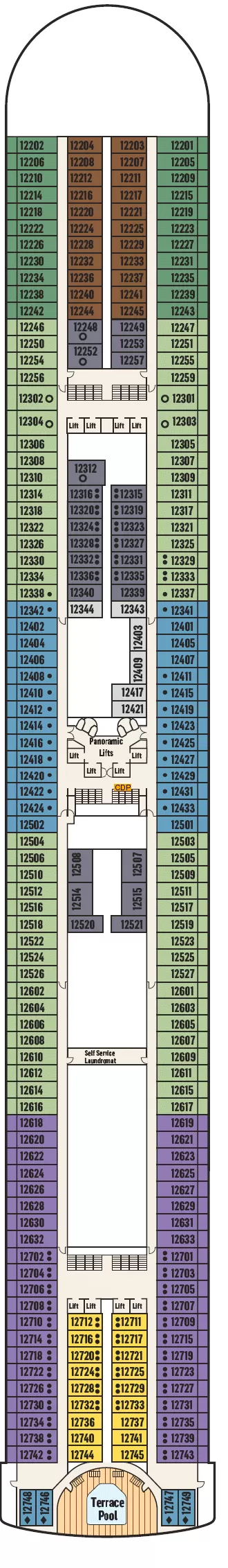 p&o pacific adventure deck plans