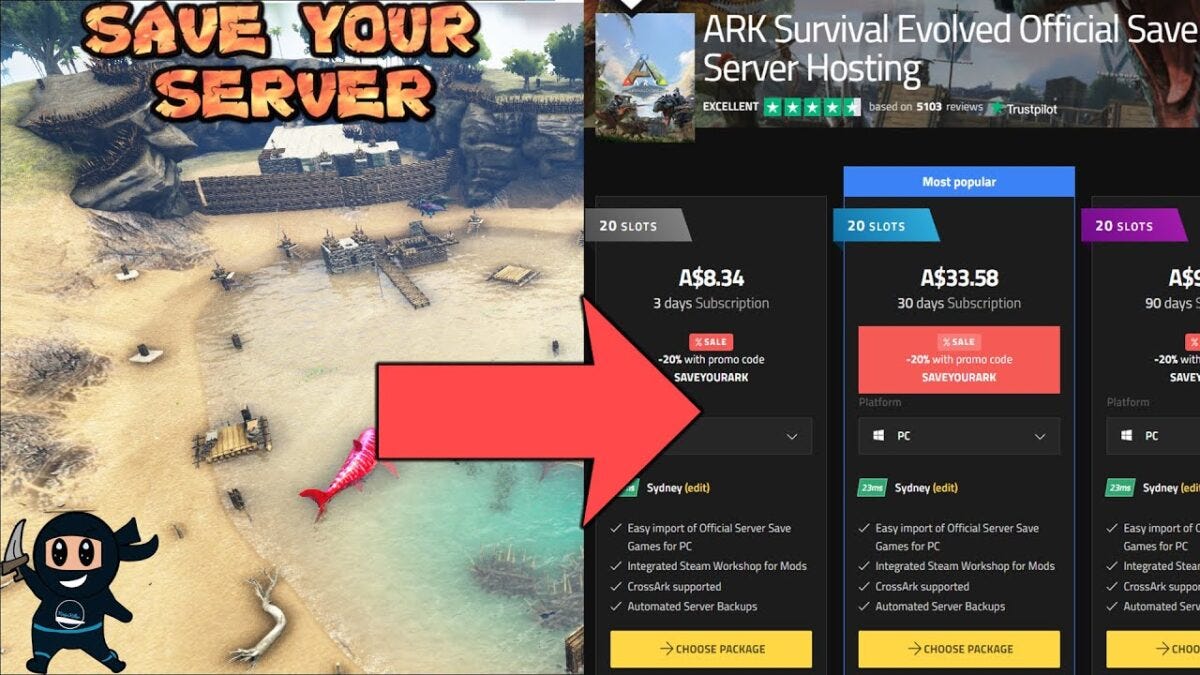 ark xbox server hosting on pc