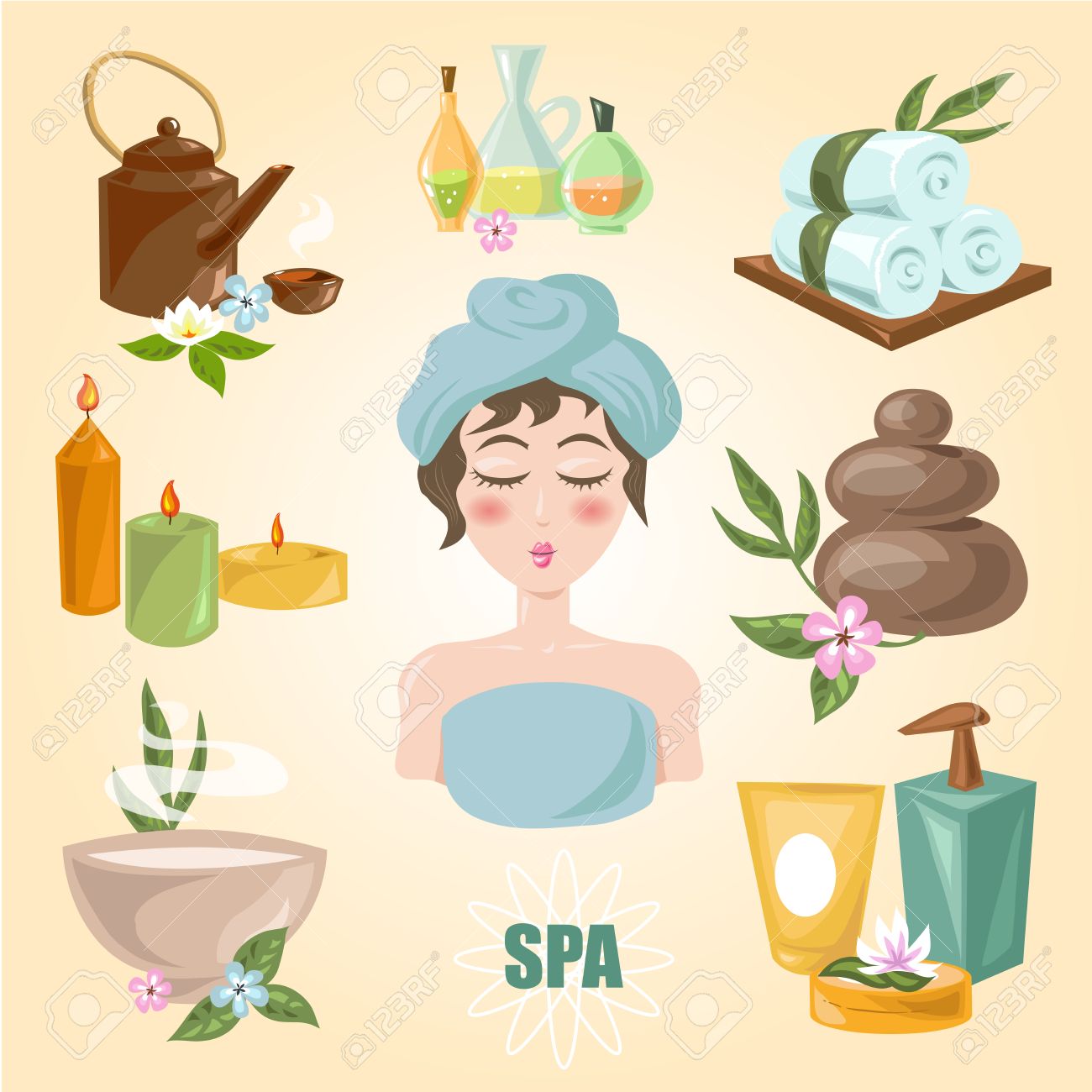 spa dibujos