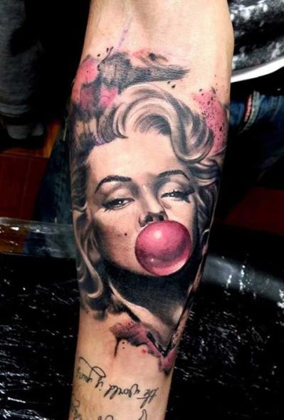 tattoo of marilyn monroe