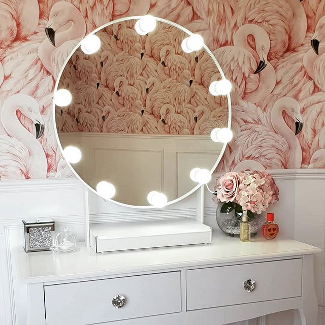 flamingo vanity mirror