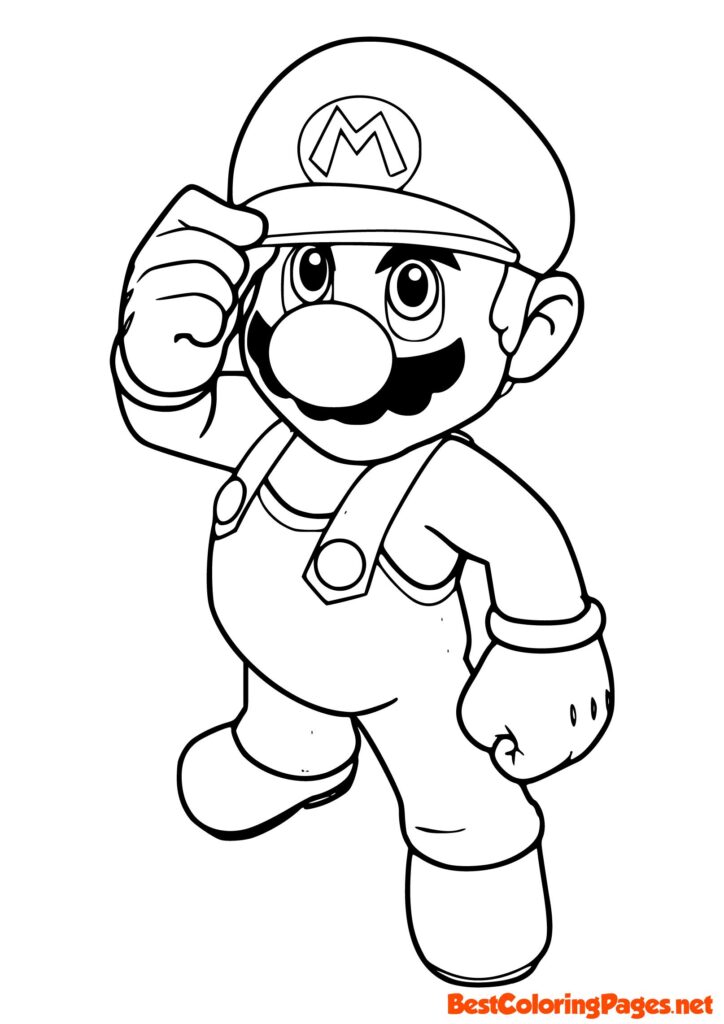 mario colouring in