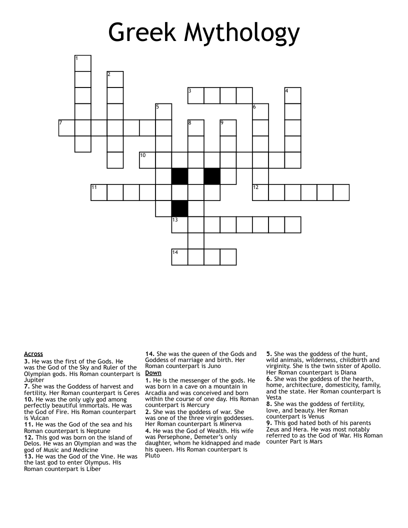 mother of apollo and artemis crossword