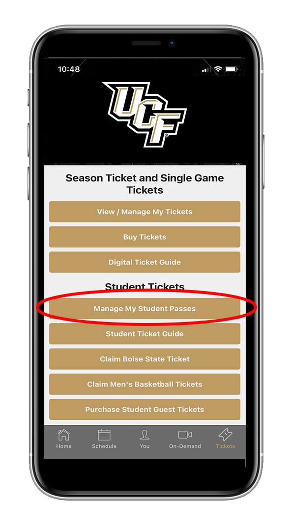 ucf claim student tickets