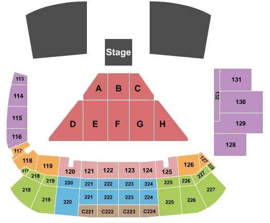 seating chart for tom benson hall of fame stadium