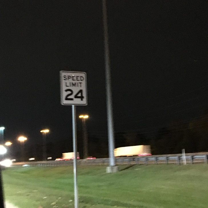 why is the speed limit 24 at opry mills