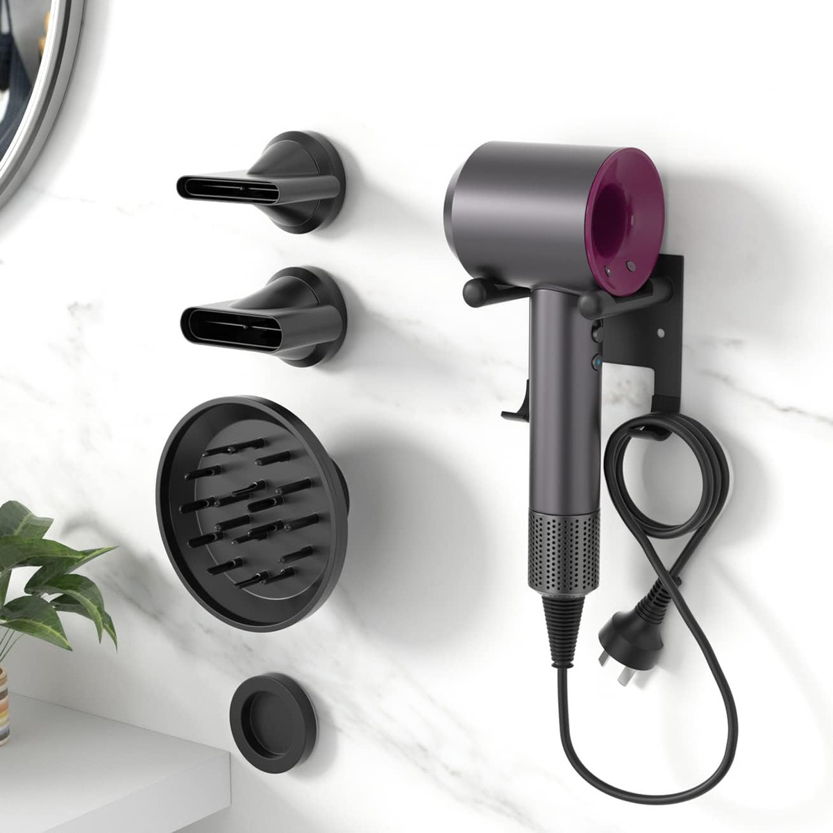 dyson hair dryer wall mount