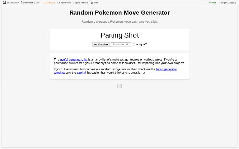 random pokemon move