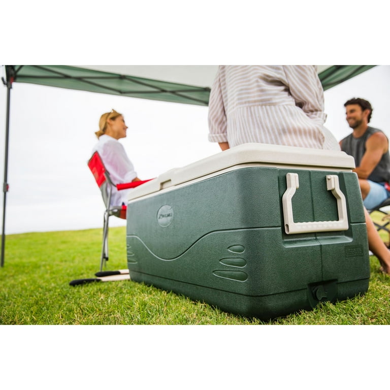 green coleman cooler