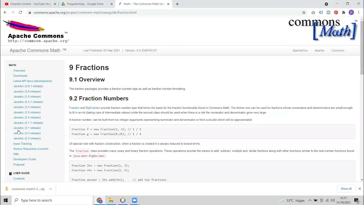 apache commons math