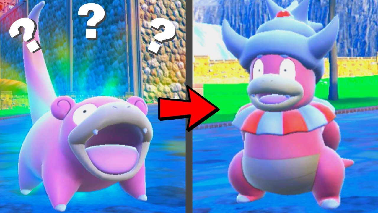 how to evolve slowbro into slowking in pokemon scarlet