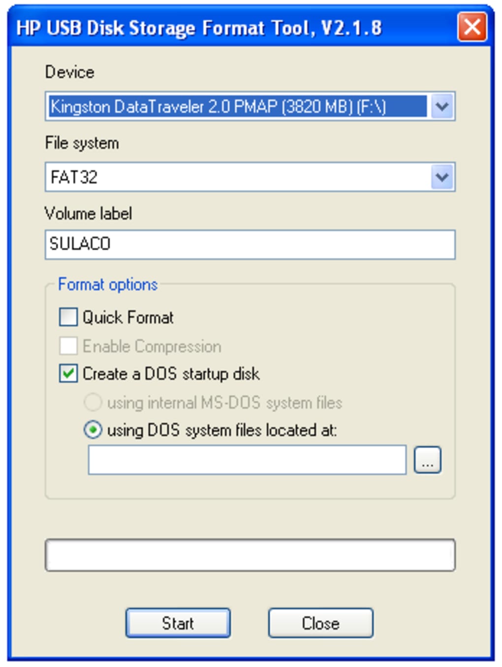 hp usb disk storage format tool nasıl kullanılır