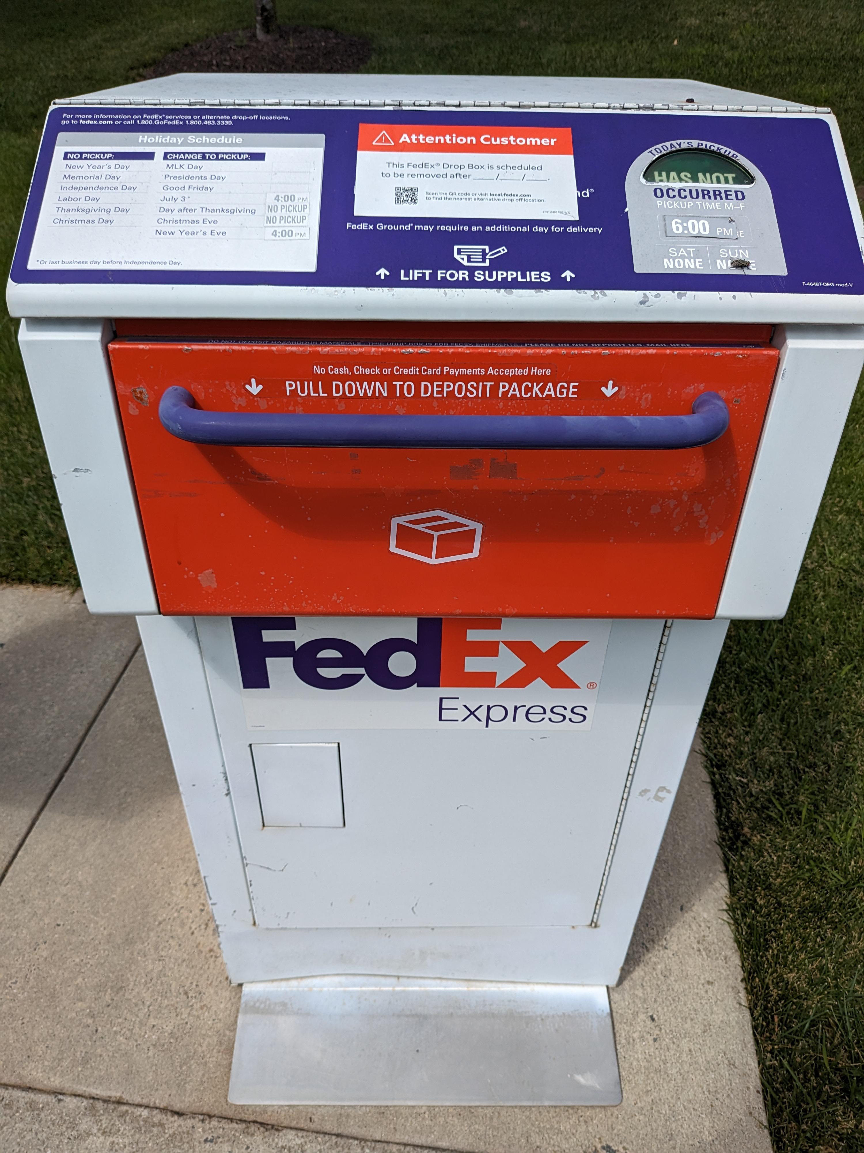 fedex dropbox near me