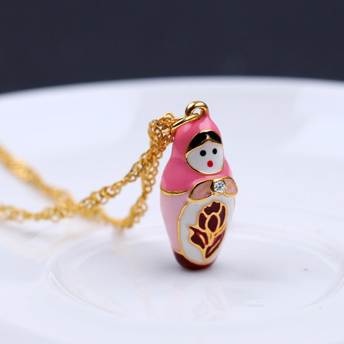 russian doll necklace