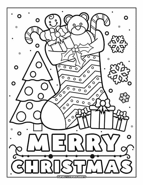 merry christmas coloring