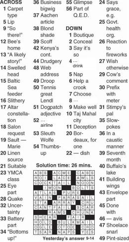 sheffer crossword