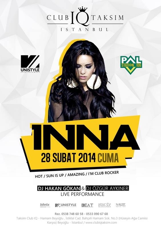 inna konser ücreti