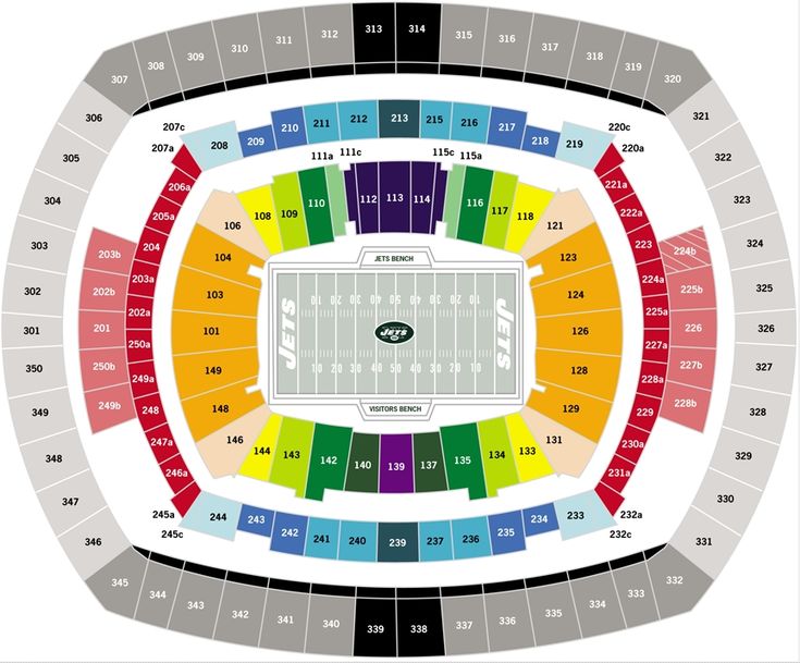 seat map metlife stadium