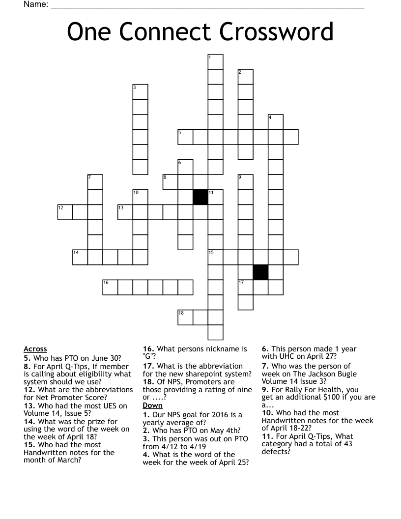 join connect crossword clue