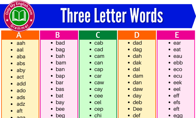 3 letter words with x and q