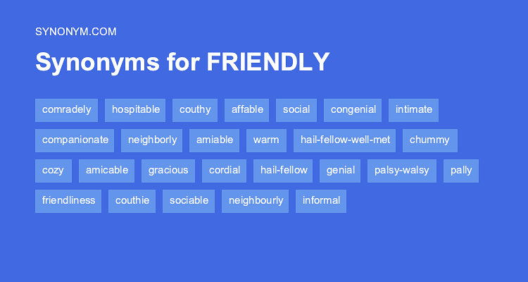 friendly synonym