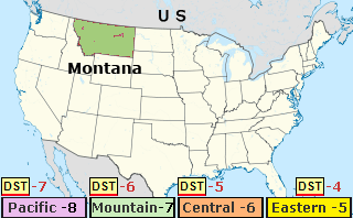 what is the time zone in montana