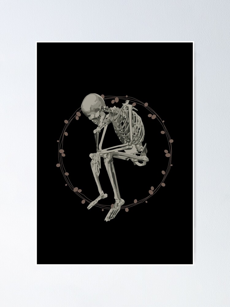 aesthetic sad skeleton