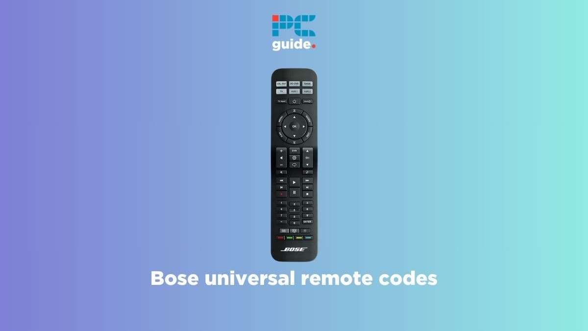 bose universal remote codes