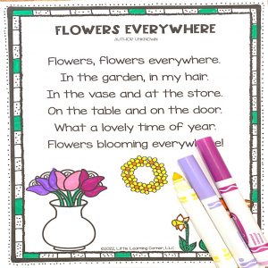 preschool flower poem