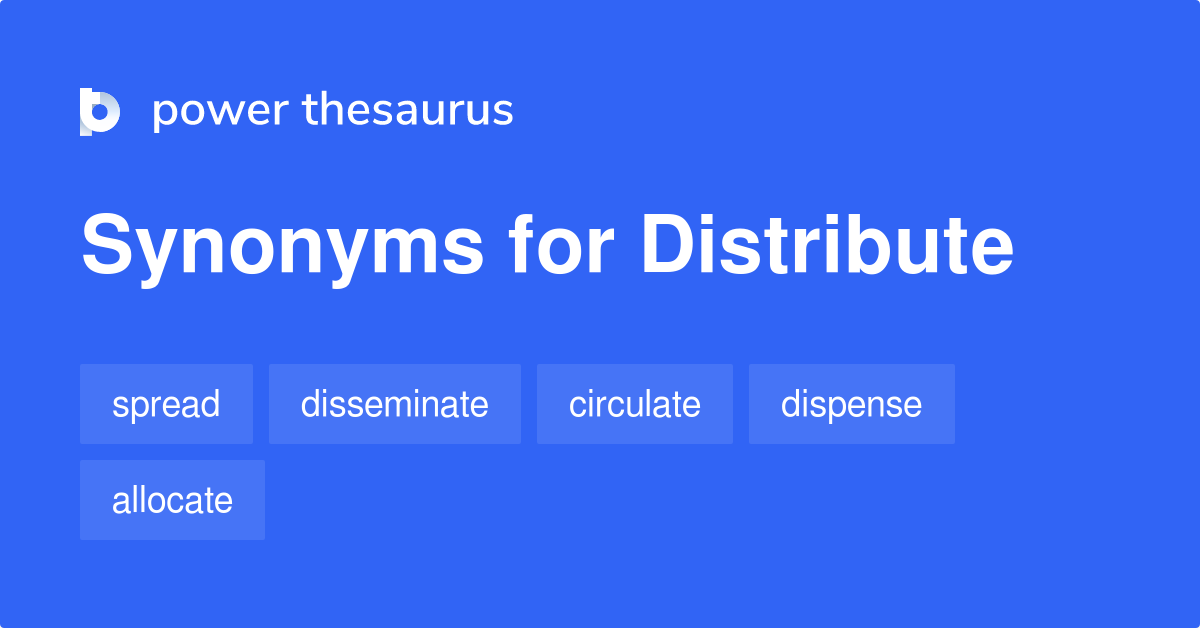 synonyms for distribute