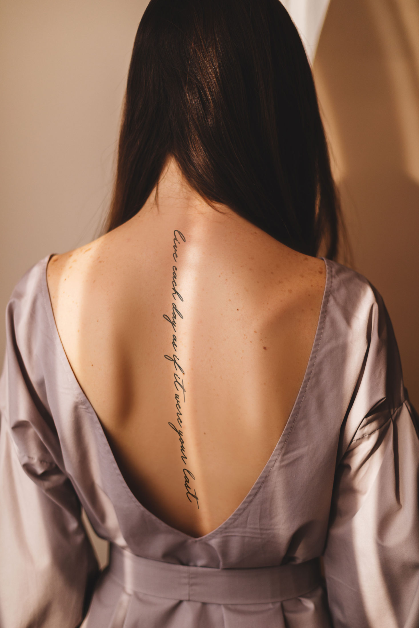 tattoo down spine