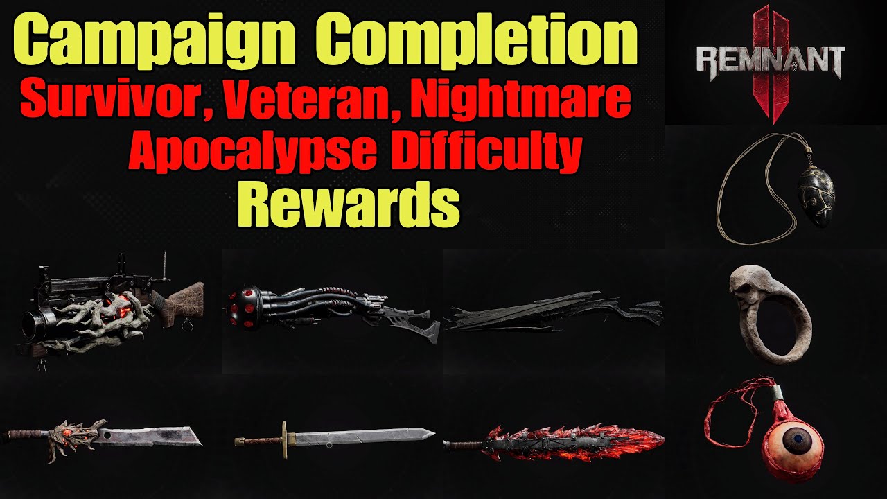 remnant 2 completion rewards