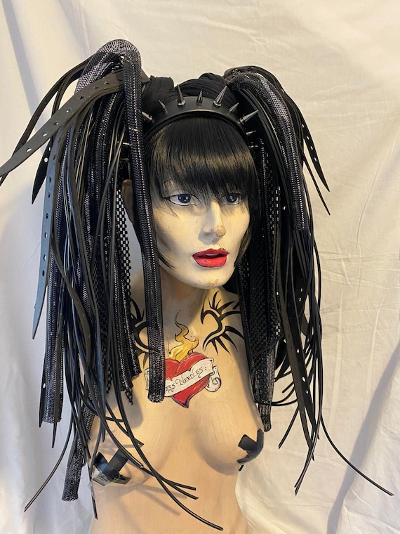goth dreads with bangs