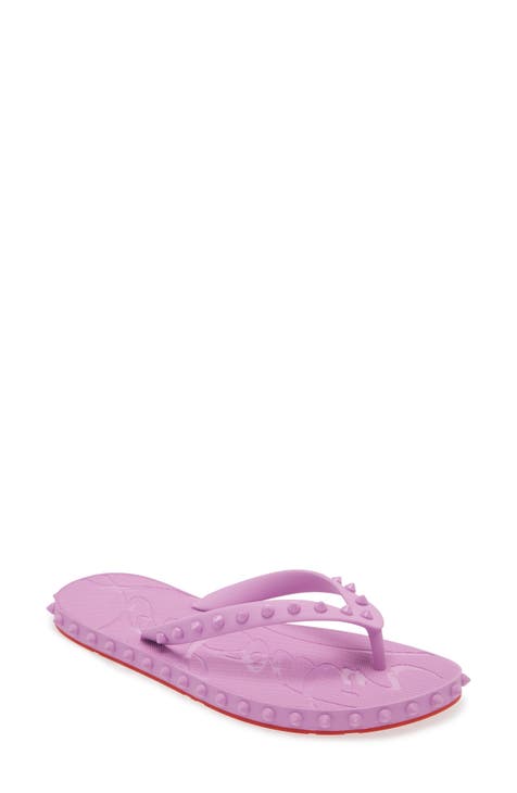 designer purple sandals