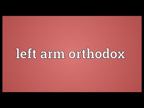 left arm orthodox meaning in hindi