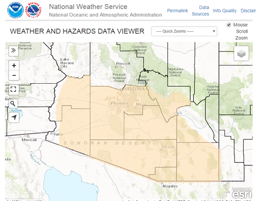 noaa weather tucson az