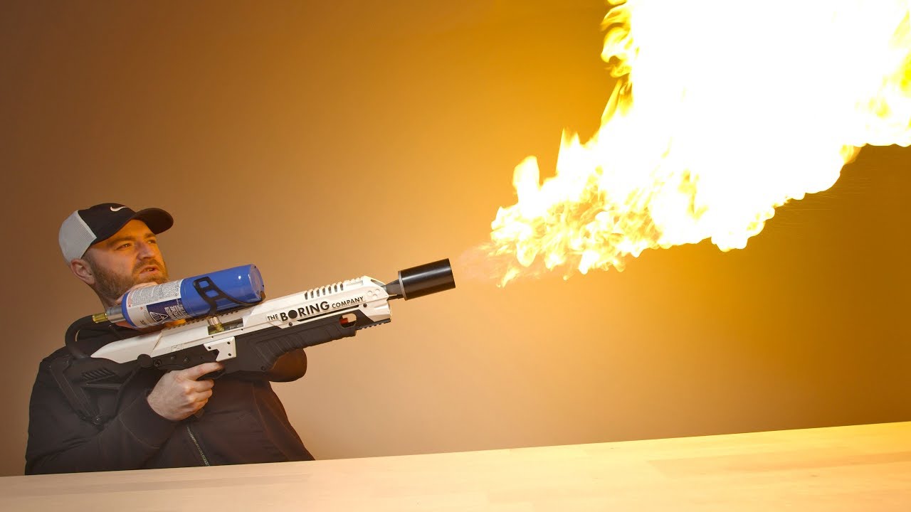 not a flamethrower elon musk