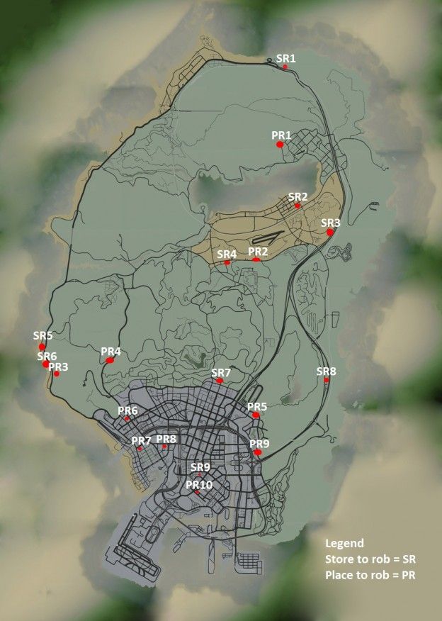 gta 5 shops to rob locations