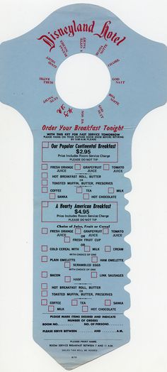 door knob docket menu