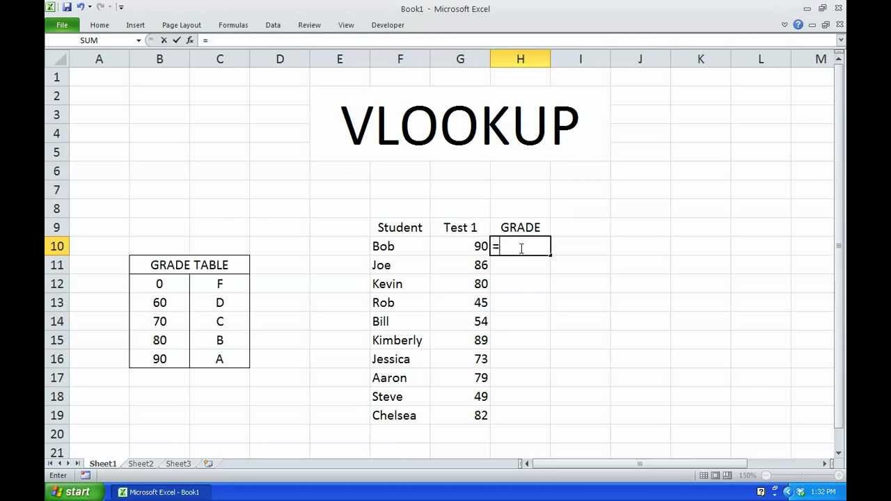 vlookup youtube