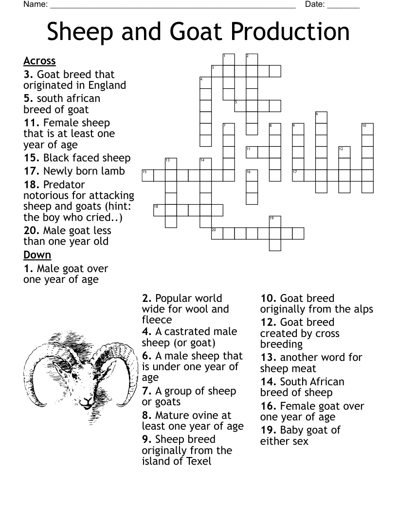 goats cry crossword