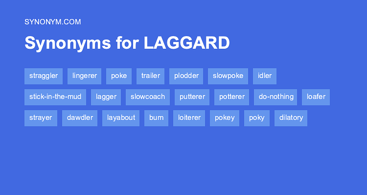 laggy synonym