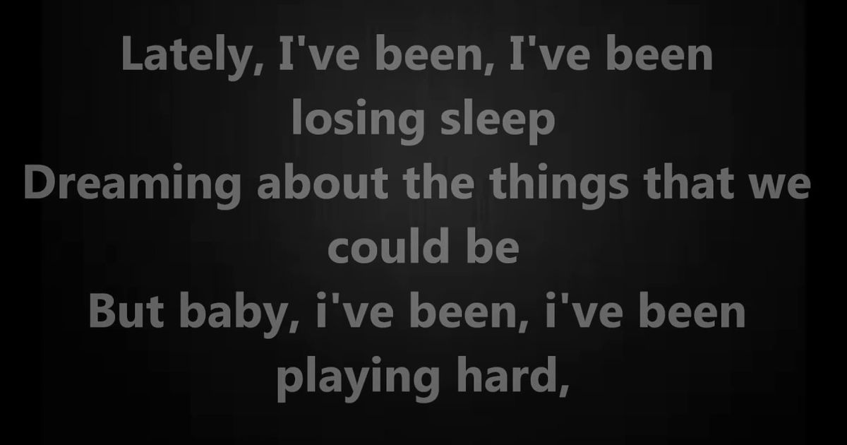 dreaming about the things that we could be lyrics