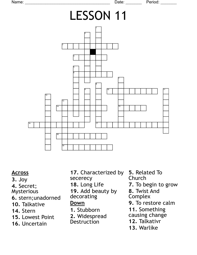 widespread crossword