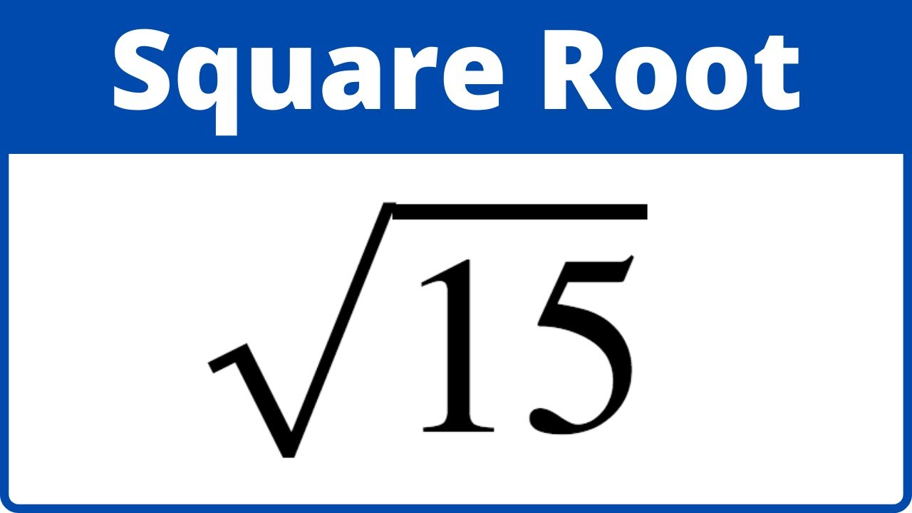 sqrt 15