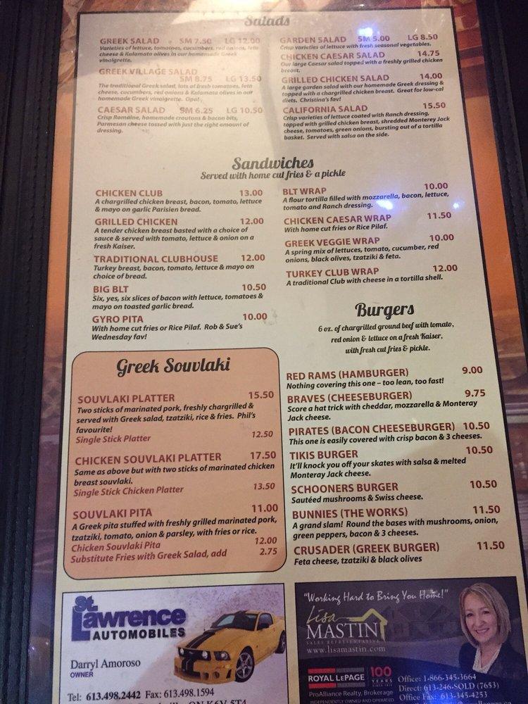 1000 islands restaurant & pizzeria menu