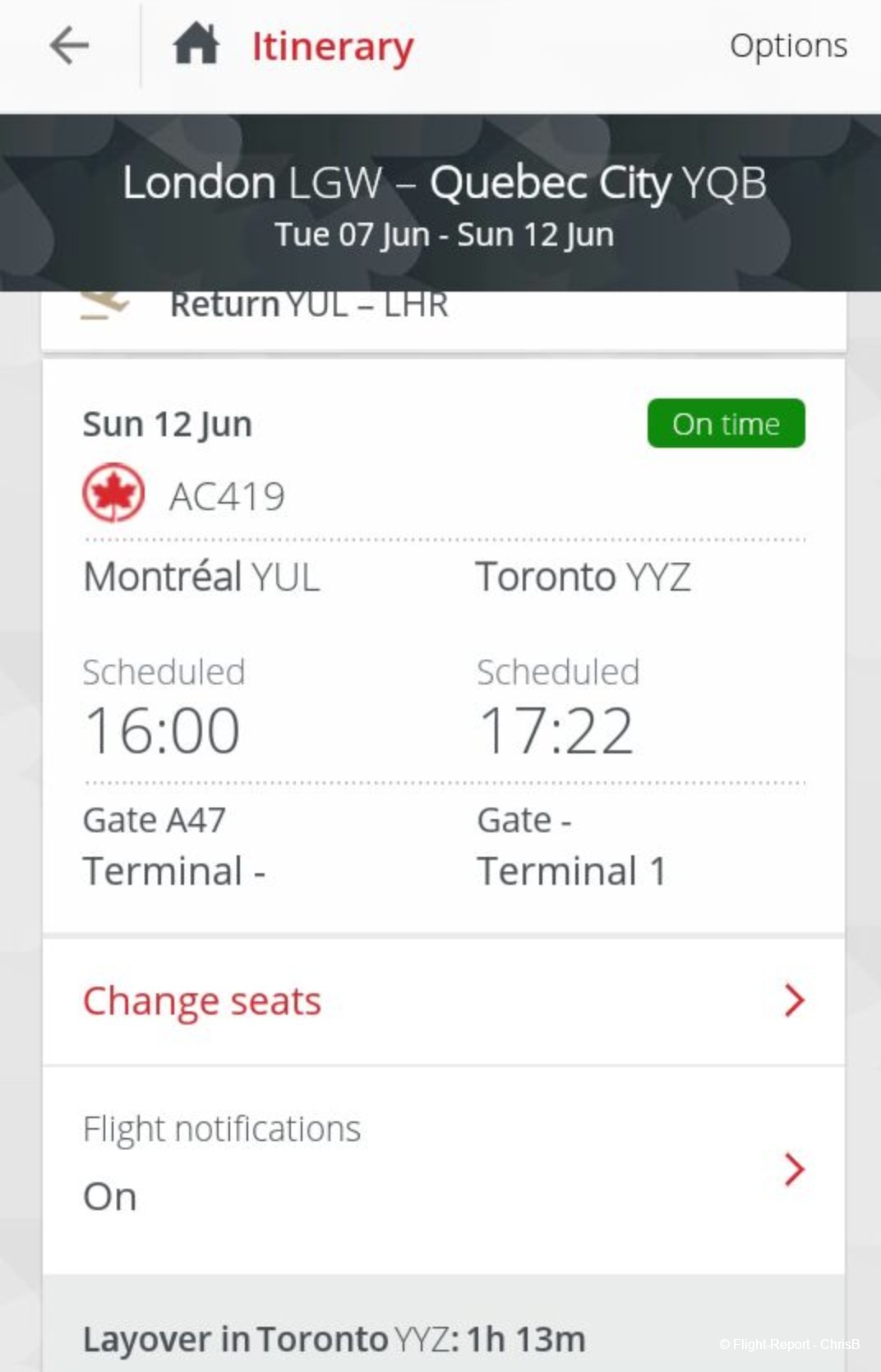 plane ticket from montreal to toronto