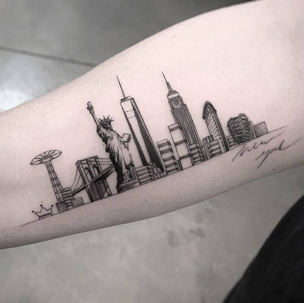 tattoo skyline new york